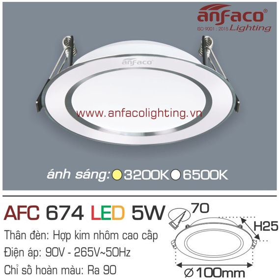 Đèn LED panel Anfaco AFC 674-5W