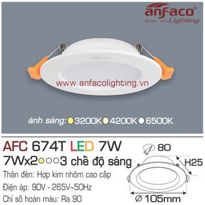 Đèn LED panel Anfaco AFC 674T-7W