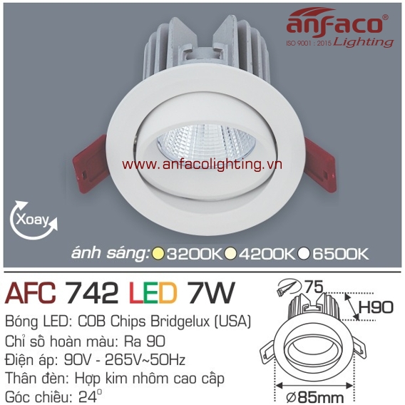 Led âm trần Anfaco AFC 742-7W