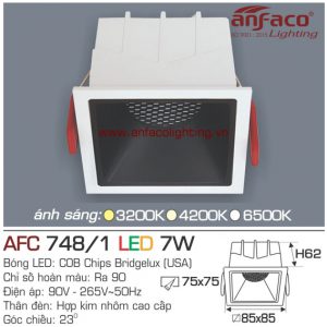 Đèn LED âm trần Anfaco AFC 748/1-7W