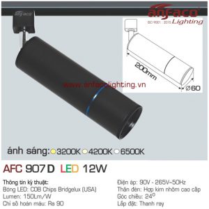 Đèn LED tiêu điểm Anfaco AFC 907D-12W đế ray