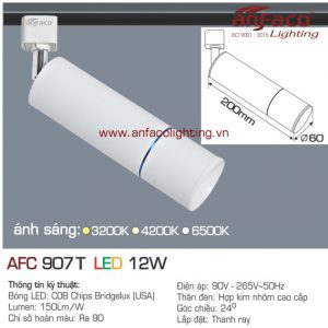 Đèn LED tiêu điểm Anfaco AFC 907T-12W đế ray