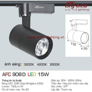 Đèn LED tiêu điểm Anfaco AFC 908D-15W đế ray