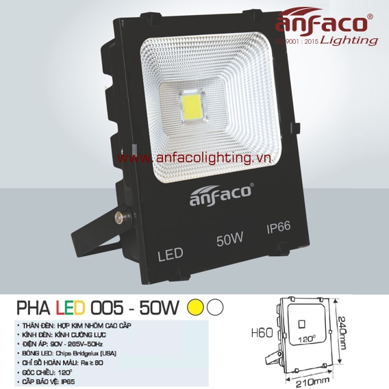 Đèn Pha LED Anfaco AFC 005-50W