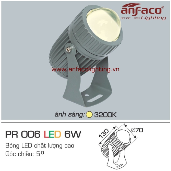 Đèn LED rọi cột Anfaco AFC PR 006-6W