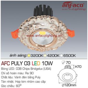 Đèn LED âm trần Anfaco AFC Puly 03-10W