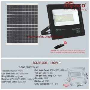 Đèn LED solar Anfaco AFC 008-150W