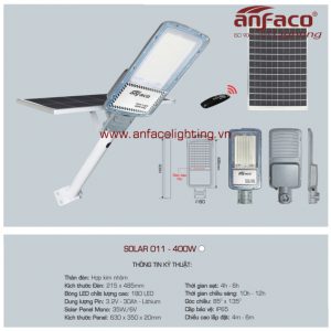 Đèn LED solar Anfaco AFC 011-400W