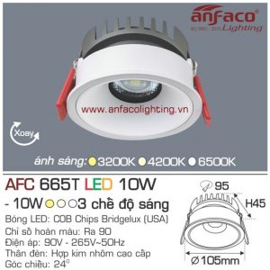 Đèn LED âm trần Anfaco AFC 665T-10W