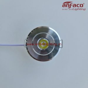 Đèn âm trần mini Anfaco xoay góc AFC-622-1W gắn tủ, chiếu điểm nhấn