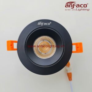 AFC 747D 9W AFC 747D 12W Đèn Led downlight âm trần vỏ đen Anfaco xoay góc AFC 747D