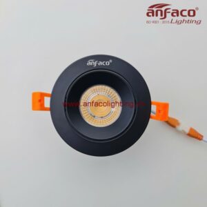 AFC 747D 9W AFC 747D 12W Đèn Led downlight âm trần vỏ đen Anfaco xoay góc AFC 747D