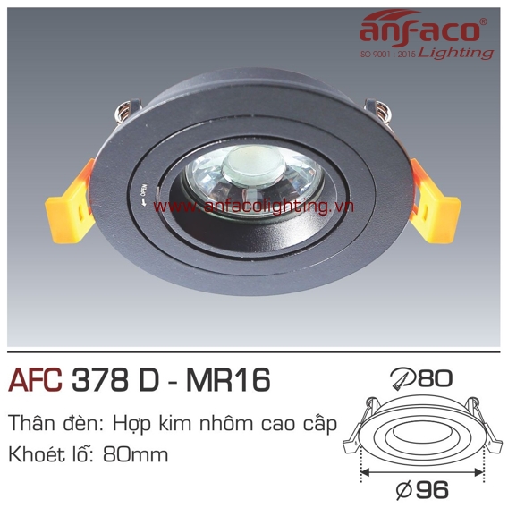 Đèn LED âm trần Anfaco AFC 378D-MR16