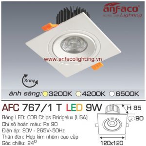 Đèn LED âm trần Anfaco AFC 767/1T-9W