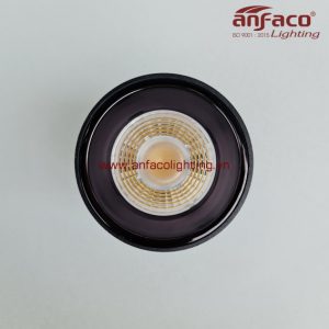 AFC-645D Đèn downlight tròn nổi Anfaco xoay góc AFC645D vỏ đen 9W 15W ánh sáng trắng, vàng, trung tính