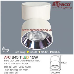 Đèn LED downlight nổi Anfaco AFC 645T-15W