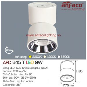 Đèn LED downlight nổi Anfaco AFC 645T-9W