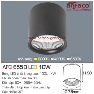 Đèn LED downlight nổi Anfaco AFC 655D-10W