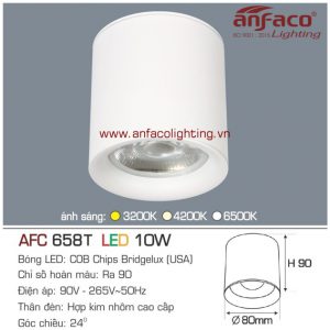 Đèn LED downlight nổi Anfaco AFC 658T-10W