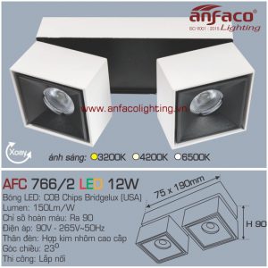 Đèn LED âm trần Anfaco AFC 766/2-12W