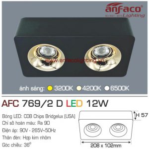Đèn LED downlight nổi Anfaco AFC 769/2D-12W