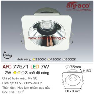 Đèn LED âm trần Anfaco AFC 775/1-7W