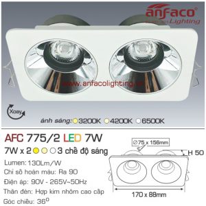 Đèn LED âm trần Anfaco AFC 775/2-7W