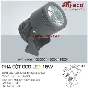 Đèn LED pha cột Anfaco AFC 009-15W