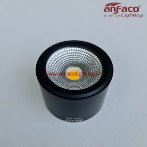 Đèn Anfaco downlight lon nổi AFC-553D vỏ đen 7W 12W