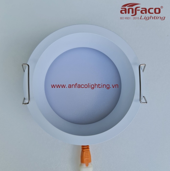 AFC-586 Đèn downlight âm trần Anfaco AFC586 vỏ trắng 7W 12W 15W ánh sáng 6500K 4200K 3200K