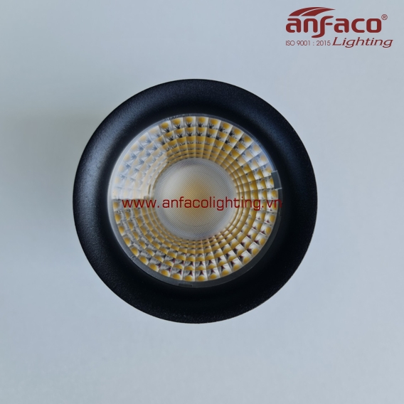 AFC-658D 10W đèn Anfaco downlight lon nổi AFC658D 10W vỏ đen