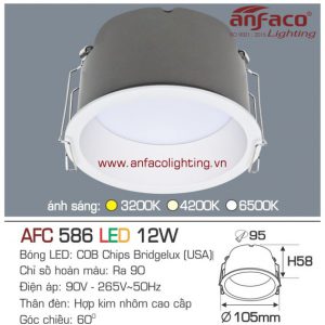 Đèn Anfaco downlight âm trần afc-586-12w
