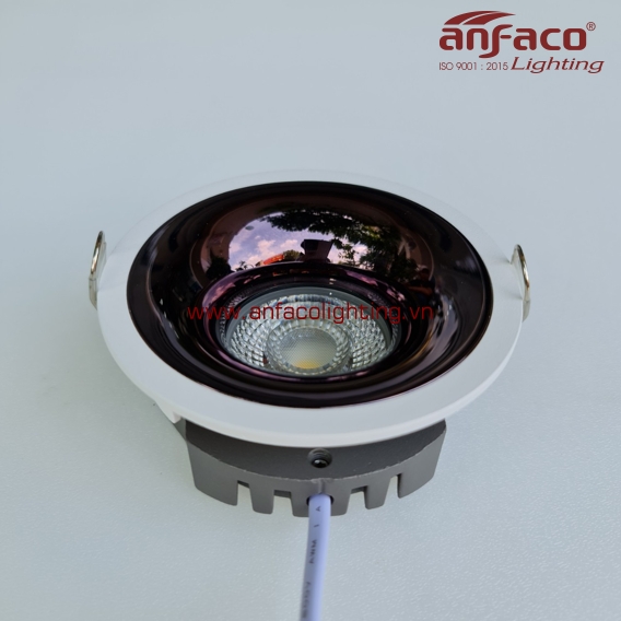 AFC 665D đèn led downlight âm trần Anfaco xoay góc vỏ trắng