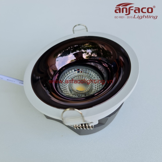 AFC 665D đèn led downlight âm trần Anfaco xoay góc vỏ trắng