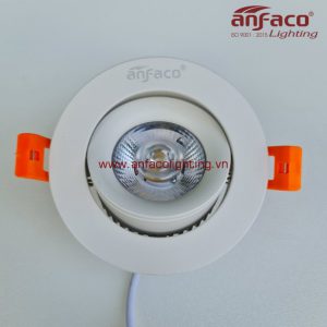 AFC 672T đèn led downlight âm trần Anfaco xoay góc vỏ trắng