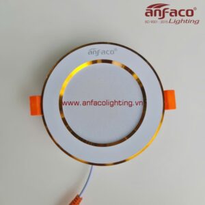 AFC 674V 7W 9W 12W Đèn Led downlight âm trần viền vàng Anfaco AFC 674V