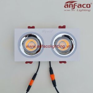 AFC 770T/2 7W Đèn LED Anfaco downlight âm trần 2 bóng AFC 770T 7Wx2 Anfaco