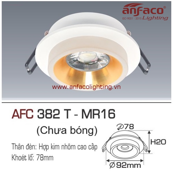 AFC 382T LED MR16 Đèn LED downlight âm trần Anfaco AFC382T