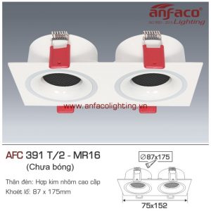 AFC 391T LED MR16 Đèn LED downlight âm trần vuông Anfaco AFC391T