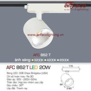 AFC 862T 20W Đèn LED spotlight rọi tiêu điểm 36° Anfaco AFC862T 20W