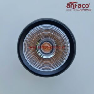 AFC 866D 7W 12W Đèn LED spotlight Anfaco chiếu tiêu điểm vỏ đen xoay góc đế ngồi gắn cố định