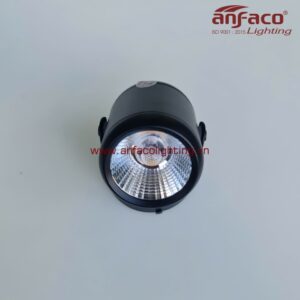 AFC 866D 7W 12W Đèn LED spotlight Anfaco chiếu tiêu điểm vỏ đen xoay góc đế ngồi gắn cố định