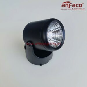 AFC 866D 7W 12W Đèn LED spotlight Anfaco chiếu tiêu điểm vỏ đen xoay góc đế ngồi gắn cố định