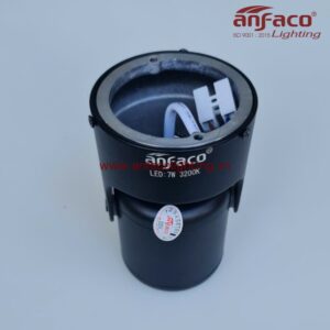 AFC 866D 7W 12W Đèn LED spotlight Anfaco chiếu tiêu điểm vỏ đen xoay góc đế ngồi gắn cố định