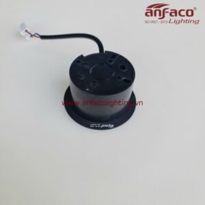 AFC đèn âm tường 020D 2W Đèn Anfaco gắn âm bậc cầu thang ,âm tường chiếu rọi lối đi 2W tròn vỏ đen