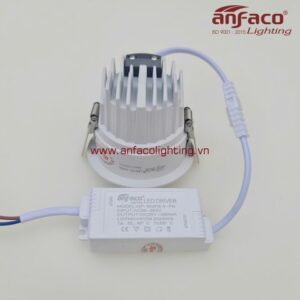 AFC 736T 7W 9W 12W Đèn LED downlight âm trần Anfaco chóa trắng