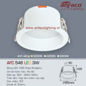 AFC 546-3W Đèn Led downlight âm trần Anfaco AFC 546/3W