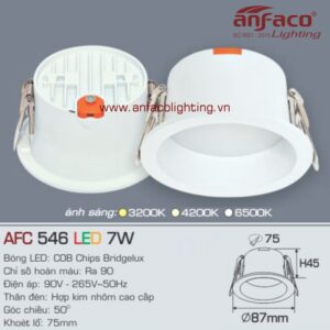 AFC 546-7W Đèn Led downlight âm trần Anfaco AFC 546/7W