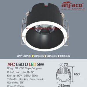 AFC 680D 9W Đèn Led downlight âm trần Anfaco AFC 680D 9W