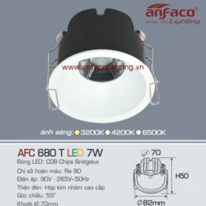 AFC 680T 7W Đèn Led downlight âm trần Anfaco AFC 680T 7W